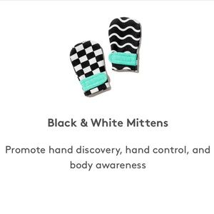 Lovevery: Black and White Mittens